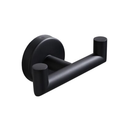 zwarte handdoekhaak, Dubbele handdoekhaak, handdoeken haakje