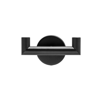 zwarte handdoekhaak, Dubbele handdoekhaak, handdoeken haakje