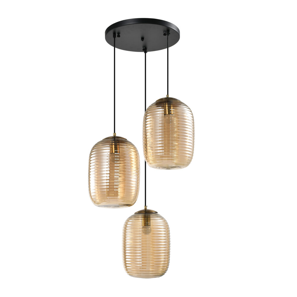 quvio-bruine-hanglampen-woonkamer-3-lichts