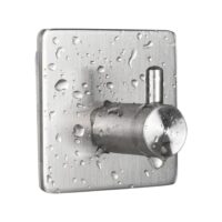 Zelfklevende badkamerhaakjes zilver afbeelding 2