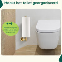 Gouden reserverolhouder badkamer afbeelding 3