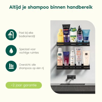 matzwart doucherek 31 cm afbeelding 5