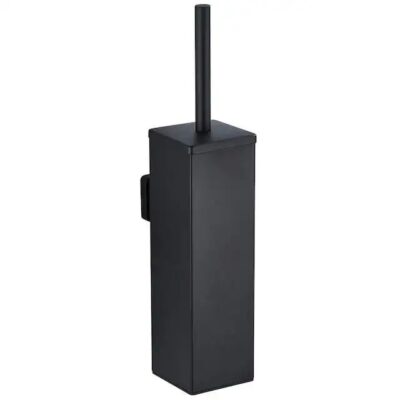 Zwarte toiletborstelhouder wandmontage afbeelding 2