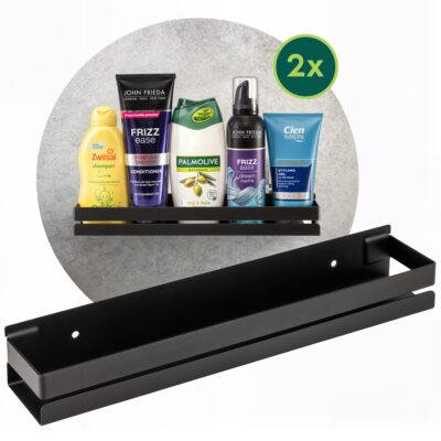 matzwart doucherek 31 cm afbeelding 2