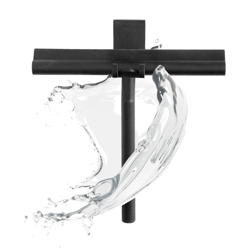 Zwarte douchewisser afbeelding 2