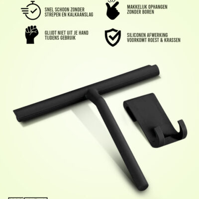 Zwarte douchewisser afbeelding 5