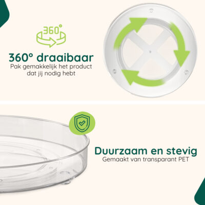 Draaiplateau keuken organizer afbeelding 3