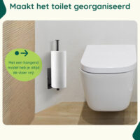 Reserverolhouder zwart hangend afbeelding 5