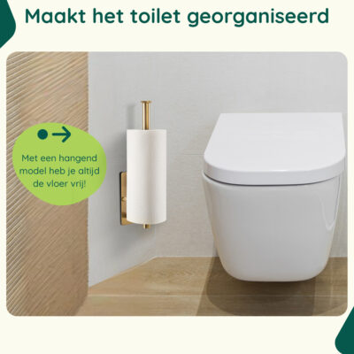 Reserverolhouder goud hangend afbeelding 5