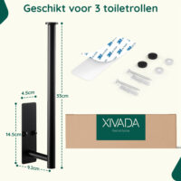 Reserverolhouder zwart hangend afbeelding 9