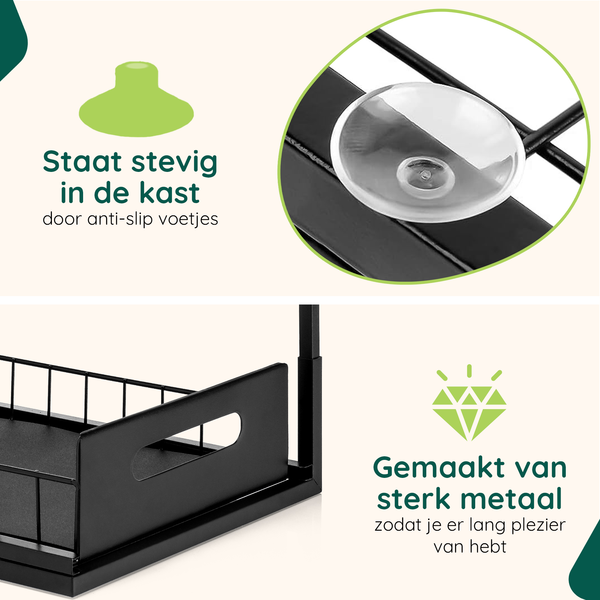 Gootsteenkast organizer matzwart afbeelding 5