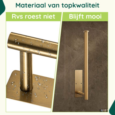Reserverolhouder goud hangend afbeelding 4