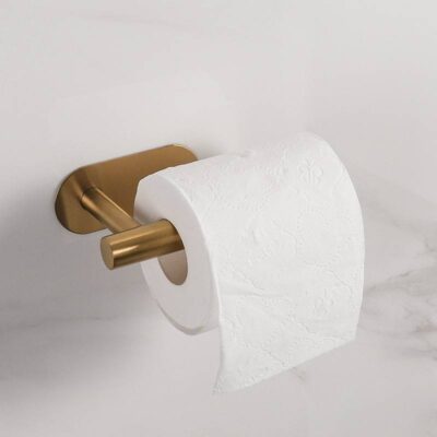 Gouden toiletrolhouder zelfklevend afbeelding 12