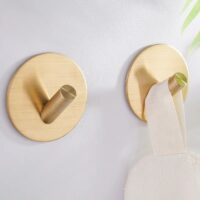 Gouden zelfklevende handdoekhaakjes afbeelding 8