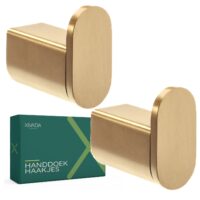 Gouden handdoekhaak badkamer afbeelding 1