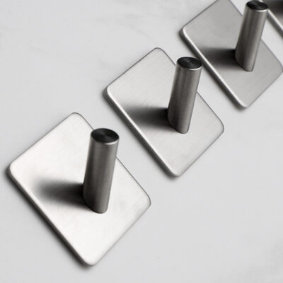 Zelfklevende handdoekhaakjes RVS afbeelding 3