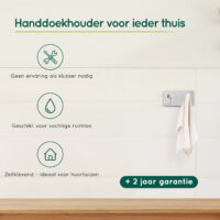 Zelfklevende handdoekhaakjes badkamer afbeelding 4