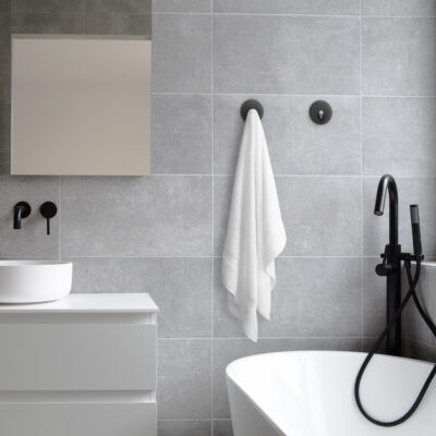 Zelfklevende handdoekhaak zwart afbeelding 3