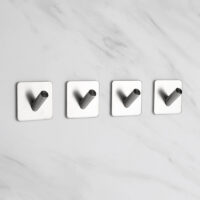Zelfklevende handdoekhaakjes RVS afbeelding 2