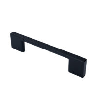 Zwarte stalen handgreep 150 mm afbeelding 1