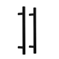 Zwarte aluminium handgrepen 128 mm afbeelding 1