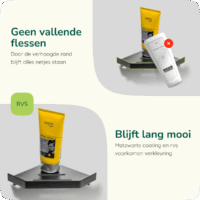 Zwart hoek doucherek badkamer afbeelding 4