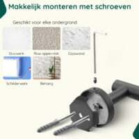 Zwarte reserverolhouder toiletpapier afbeelding 7