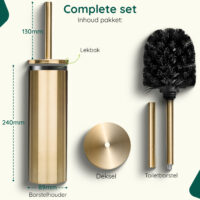 Gouden toiletborstelhouder afbeelding 8