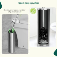 RVS toiletborstelhouder vrijstaand afbeelding 4