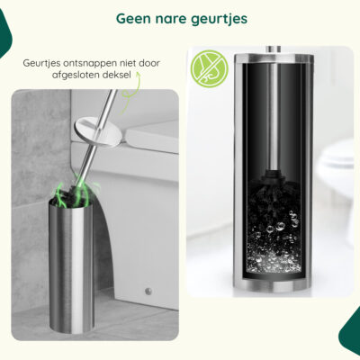 RVS toiletborstelhouder vrijstaand afbeelding 4