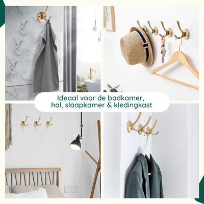 Gouden kapstokhaken afbeelding 4