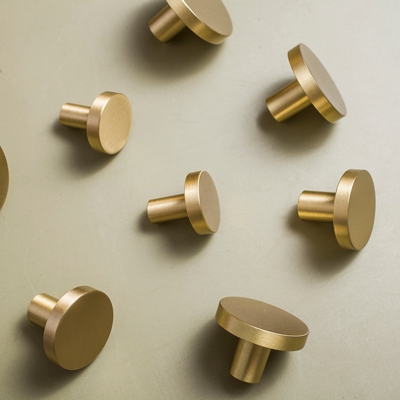 Gouden kastknoppen set afbeelding 2