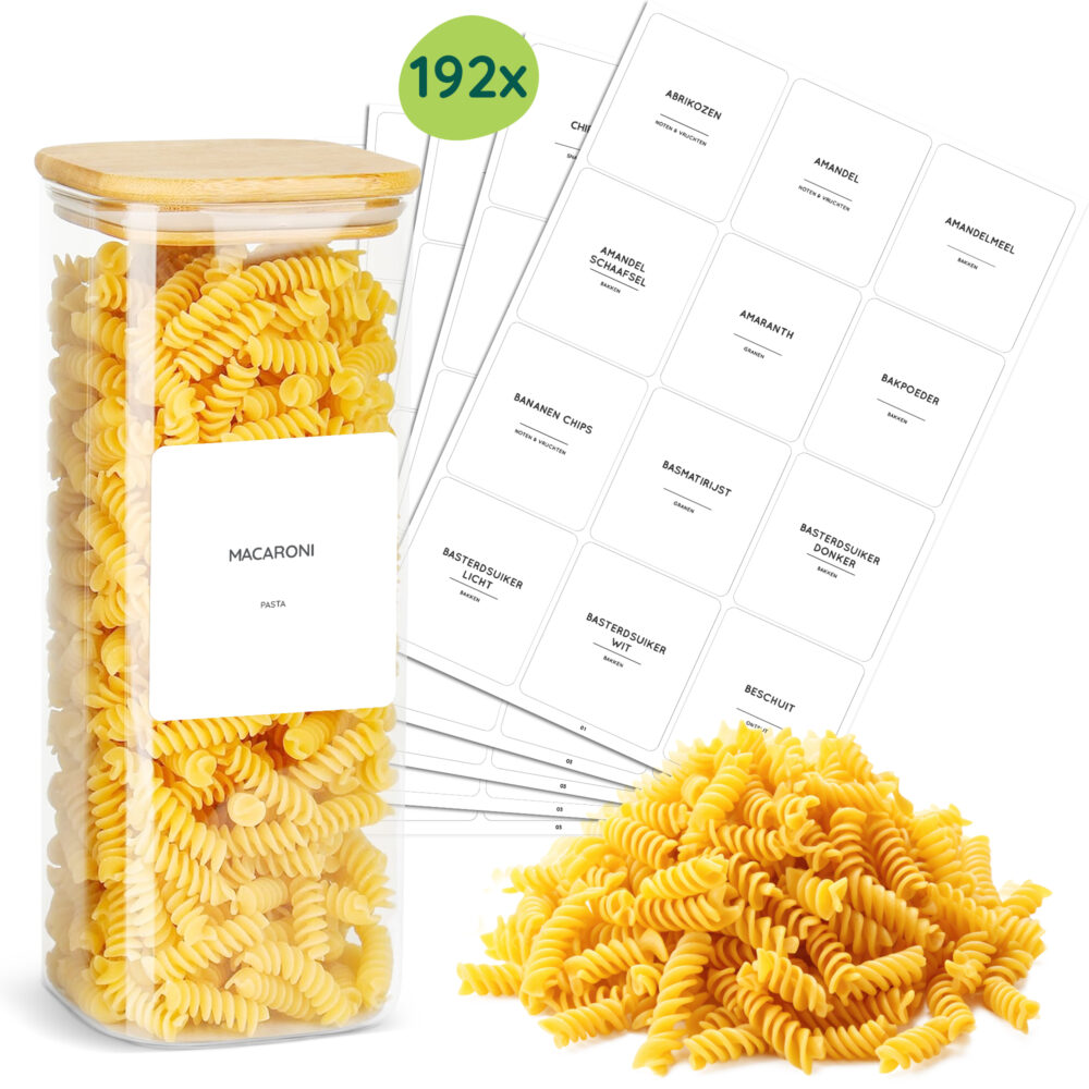 Keukenlabels voorraadkast organiseren afbeelding 1