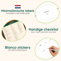 Keukenlabels voorraadkast organiseren afbeelding 2