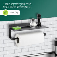 XIVADA keukenrolhouder zwart afbeelding 7