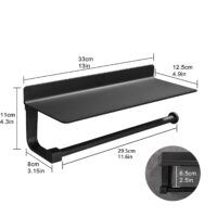 XIVADA keukenrolhouder zwart afbeelding 3