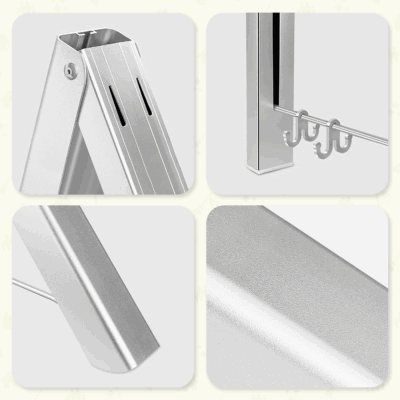 Inklapbare kledinghanger wandmontage afbeelding 6