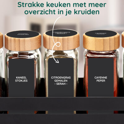 Kruidenlabels zwart afbeelding 3