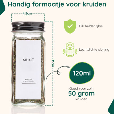 Kruidenpotjes set met labels afbeelding 11