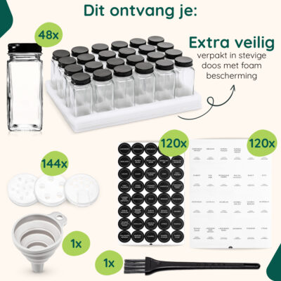 Kruidenpotjes set 24 stuks afbeelding 6