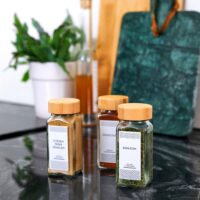 XIVADA kruidenpotjes set 24 stuks bamboe afbeelding 8