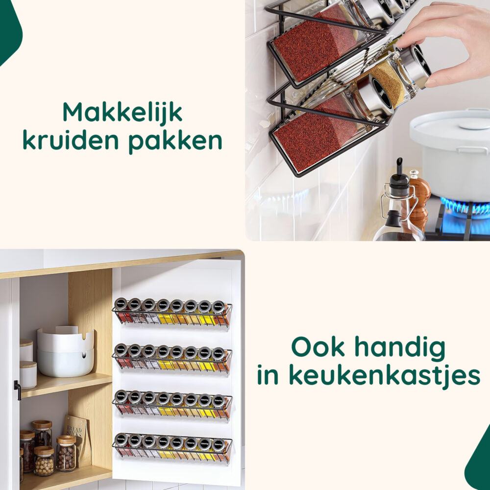 Kruidenrek muurmontage afbeelding 3