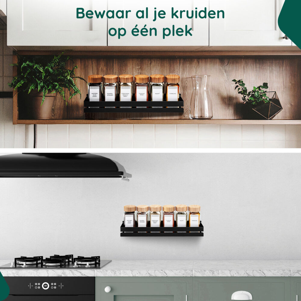 Luxe kruidenrek muurmontage afbeelding 5