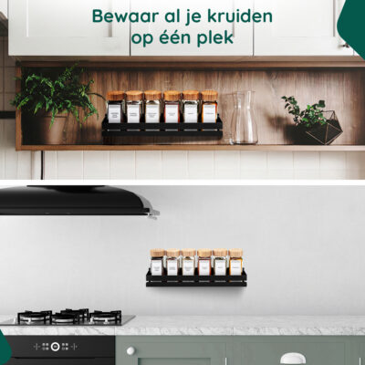 Luxe kruidenrek muurmontage afbeelding 5