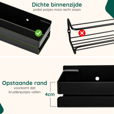 Luxe kruidenrek muurmontage afbeelding 4