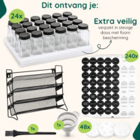 Staand kruidenrek met potjes afbeelding 4