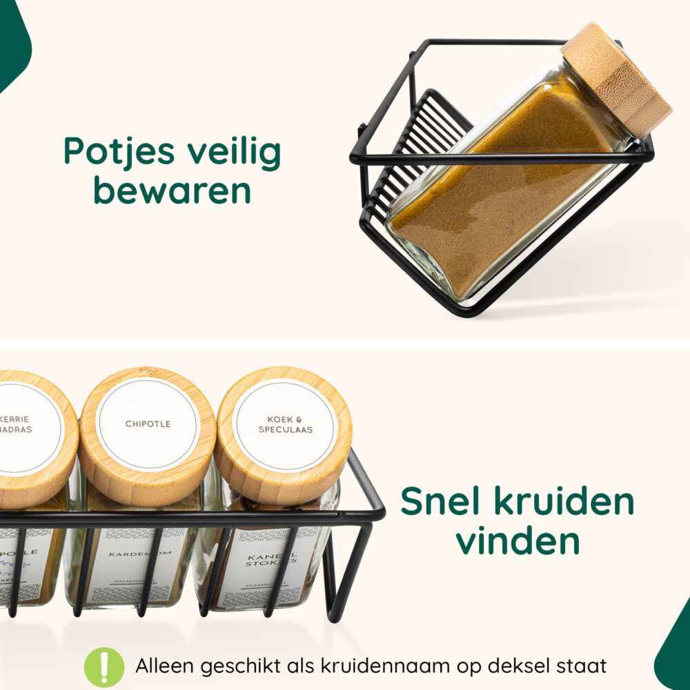 Kruidenrek muurmontage afbeelding 5