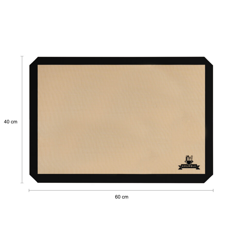 Krumble Siliconen bakmat – Silicoon – Glasvezel – Zwart – 40×60 cm