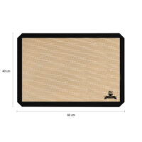 Krumble Siliconen bakmat – Silicoon – Glasvezel – Zwart – 40×60 cm