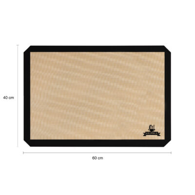 Krumble Siliconen bakmat – Silicoon – Glasvezel – Zwart – 40×60 cm